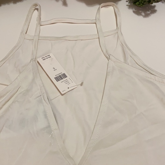 Anthropologie deep V back camisole